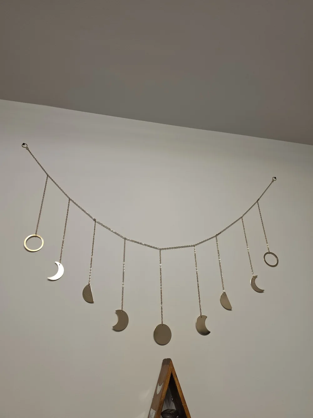 Gold Moon Phase Wall Hanging - Decorative Home Wall Decor